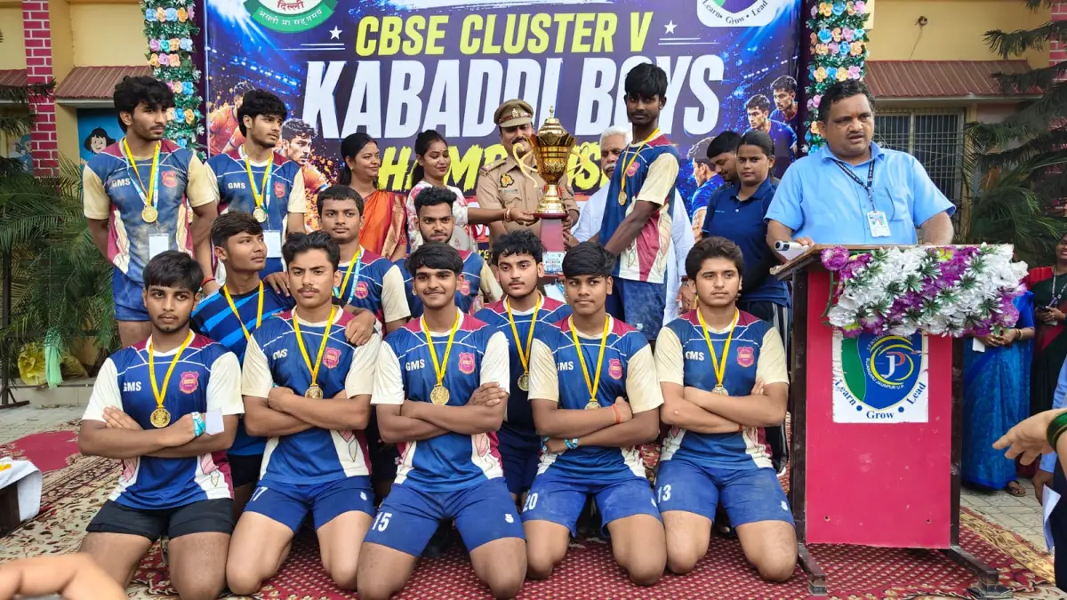 Gurukul Montessori School Wins CBSE Cluster IV Kabaddi Boys Championship